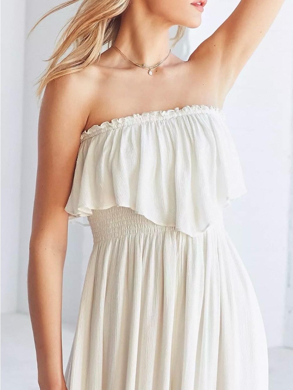 Kimchi Blue Egret Strapless Ruffle jumpsuit - Picture 2 of 7